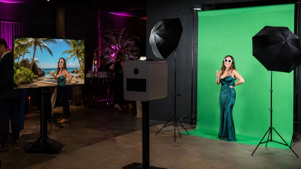 Green screen photo booth