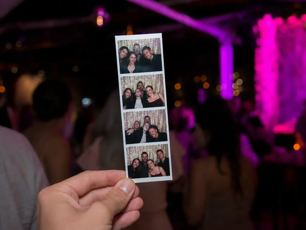 A 30th Birthday in Hertfordshire — White classic photo booth, photograph 2