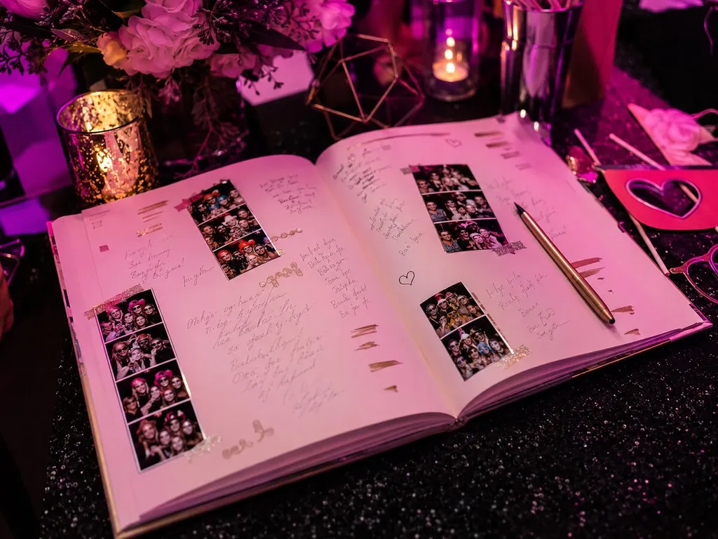 A 30th Birthday in Hertfordshire — White classic photo booth, photograph 3