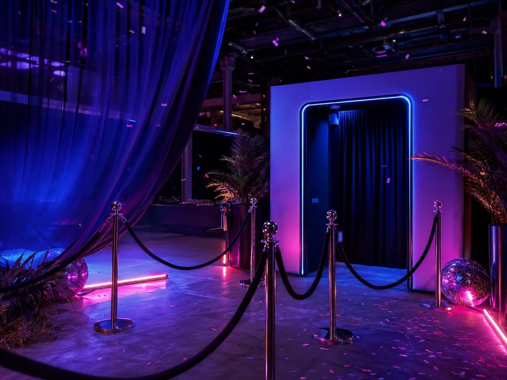 A 21st Birthday Bash — LED photo booth with green screen, photograph 1